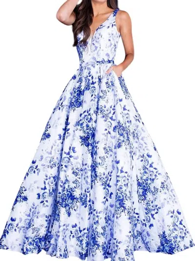 Jovani Jvn60561a In Blue/white