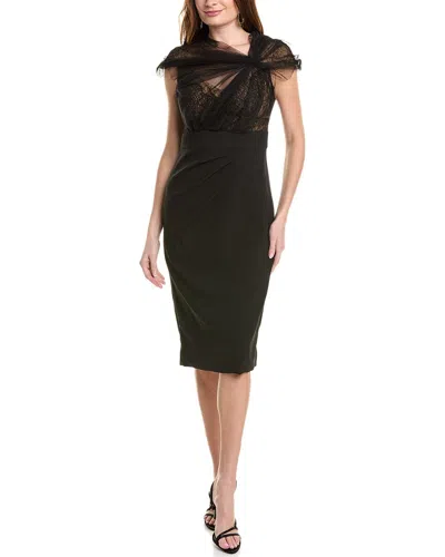 Jovani Lace & Tulle Cocktail Dress In Black