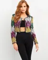 Jovani M05037 Multi Color Sequins Blazer In Multi