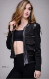 Jovani M116 Sheer Back Contemporary Jacket In Black