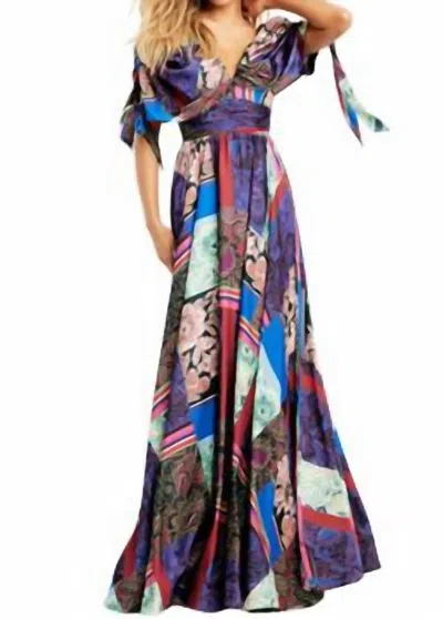 Jovani Multi Color V-neck Contemporary Dress
