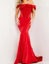 Jovani Off The Shoulder Corset Prom Dress In Red