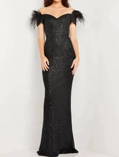 Jovani Off The Shoulder Prom Dresses In Black