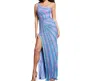 Jovani One-sleeve Sequin Gown In Eloise