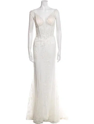 Pre-owned Jovani Patterned Long Dress