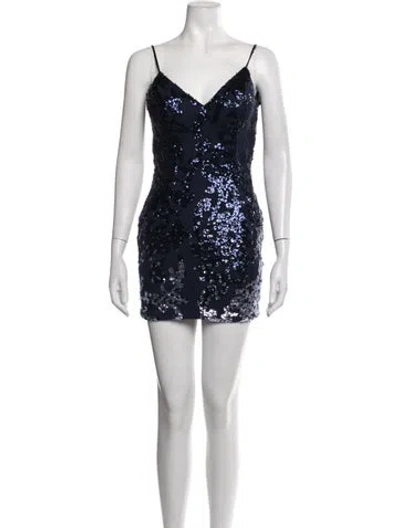 Pre-owned Jovani Patterned Mini Dress In Multicolor