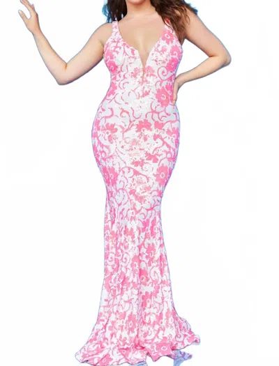 Jovani 08257 Long Formal Evening Prom Dress In Multi