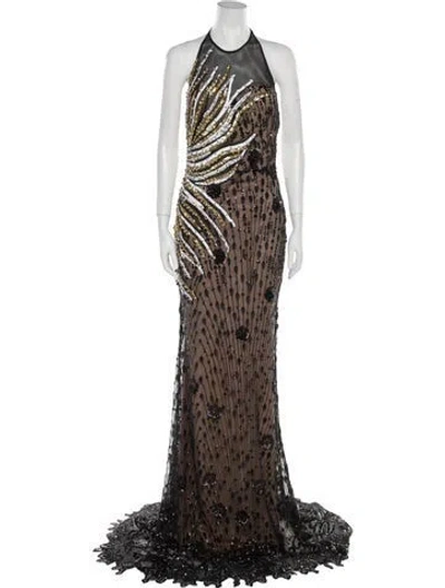 Pre-owned Jovani Printed Long Dress