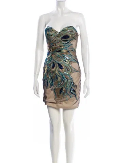 Pre-owned Jovani Printed Mini Dress