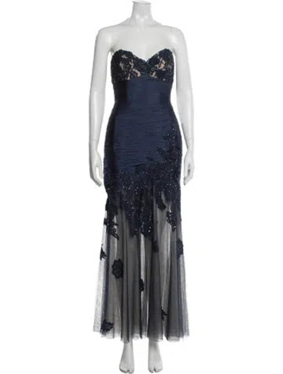 Pre-owned Jovani Silk Long Dress In Pink
