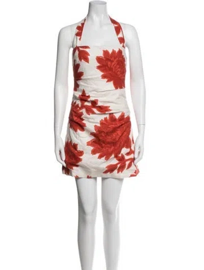 Pre-owned Jovani Silk Mini Dress In Orange