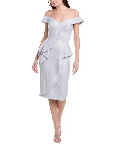 Jovani Sleeveless Sheath Dress In Silver