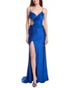 Jovani Solid Gown In Blue