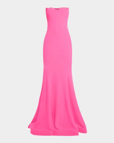 Jovani Strapless Sweetheart Mermaid Gown In Pink