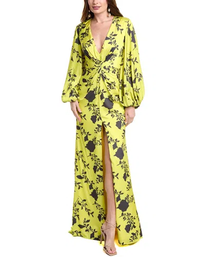 Jovani Twisted Front Gown In Yellow