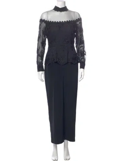 Pre-owned Jovani Vintage Long Dress In Blue