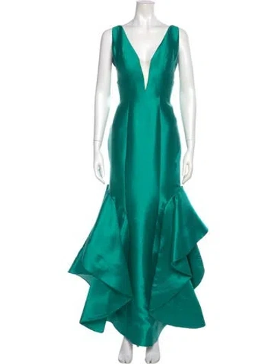 Pre-owned Jovani Vintage Long Dress In Green