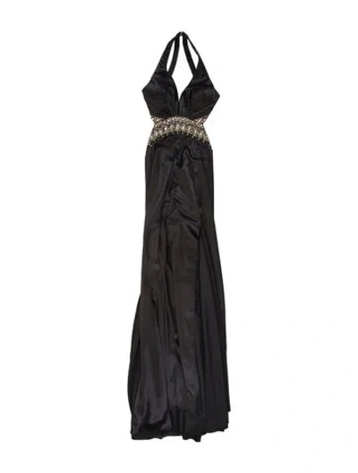 Pre-owned Jovani V-neck Long Dress In Multi