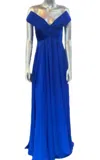 Jovani Women's Bow Gown In Royal Blue In Blue