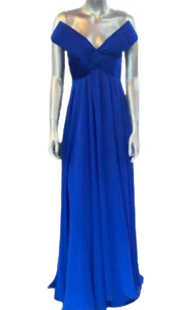 Jovani Women's Bow Gown In Royal Blue