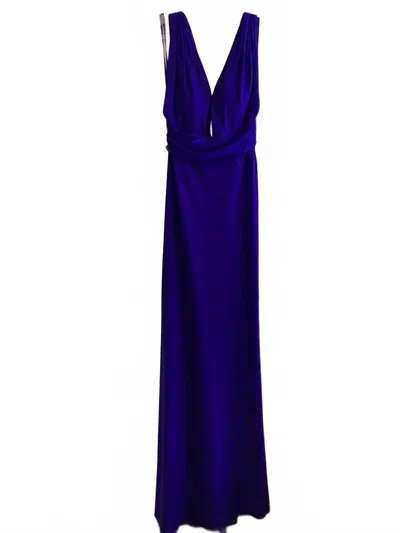 Jovani Women's Deep Plunge Dress In Royal Blue