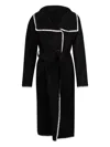 Jovonna Douvres Belt Coat In Black