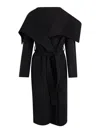Jovonna London Coat With Life Belt In Black