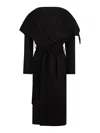 Jovonna London Coat With Life Belt In Black