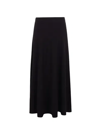 Jovonna Oriana A-line Midi Skirt In Black