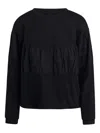 Jovonna Roza Ruffled Sweater In Black