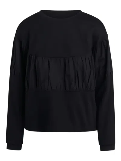 Jovonna Roza Ruffled Sweater In Black