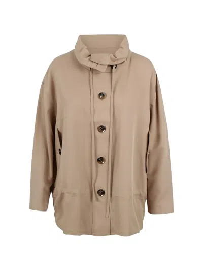 Jovonna Sian Button Jacket In Neutral