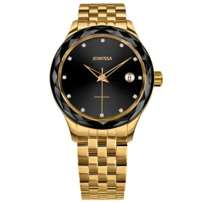 Pre-owned Jowissa Women's Watch Tiro Swiss Quartz Date Display Yellow Bracelet J6.236.m