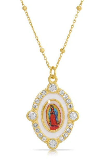 Joy Dravecky Guadalupe Pendant Necklace In Gold