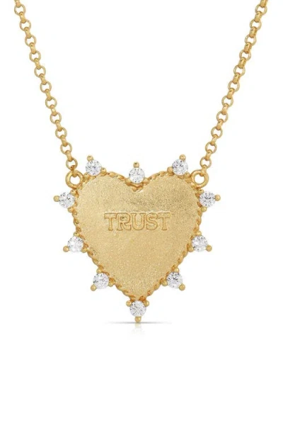 Joy Dravecky Heart Of Trust Pendant Necklace In Gold