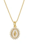 Joy Dravecky Lady Of Lourdes Pendant Necklace In Gold