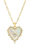Joy Dravecky Vivian Heart Pendant Necklace In Gold