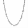 Joy Dravecky Women's Naples 3 Prong Tennis Necklace In Silver In Metallic