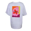 Joy-es Men's White Fleur Unisex Tshirt In White