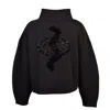 Joy-es Women's Black Eye Cardigan In Black