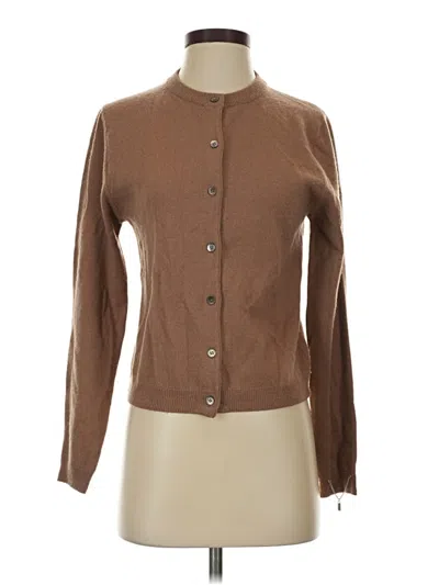 Pre-owned Joy Gryson Cardigan Sweater In Brown