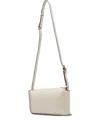 Joy Gryson Crescent Leather Cross Body Bag In White