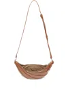 Joy Gryson Crescent-shaped Zipped Shoulder Bag In Brown