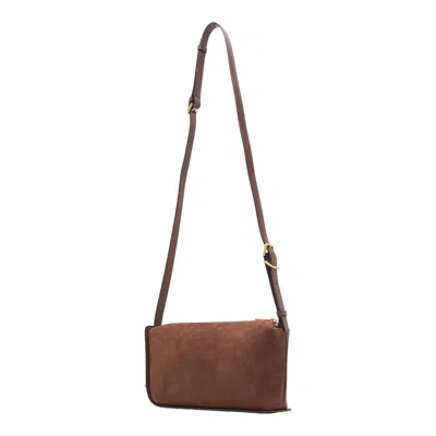 Joy Gryson Crescent Shoulder Bag Suede