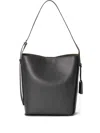 Joy Gryson Pebble-textured Shoulder Bag In Black