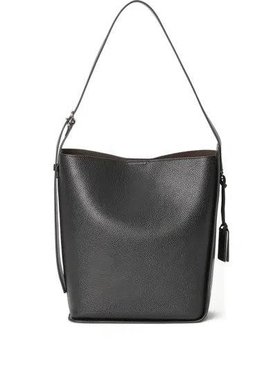 Joy Gryson Pebble-textured Shoulder Bag In Black