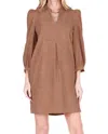 Joy Joy Amelie Dress In Brown In Brown