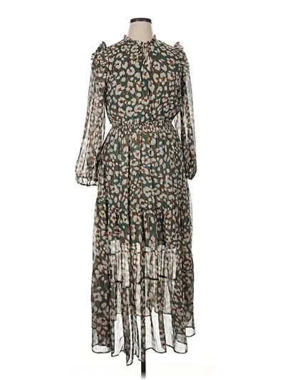Pre-owned Joy Joy Casual Dress In Green