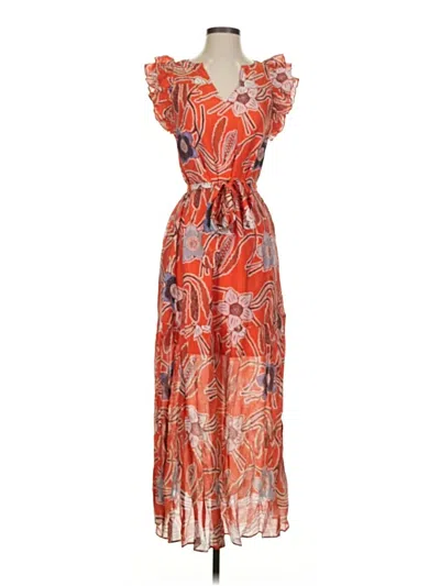 Pre-owned Joy Joy Casual Dress In Orange