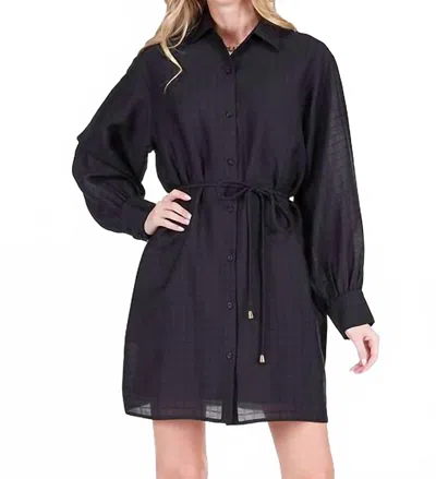 Joy Joy Chandler Mini Dress In Black